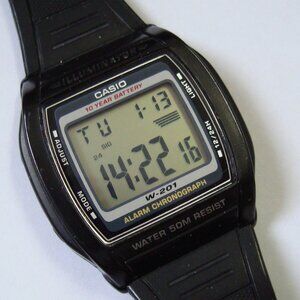 VINTAGE CASIO  W-201 ,RUN  GREAT